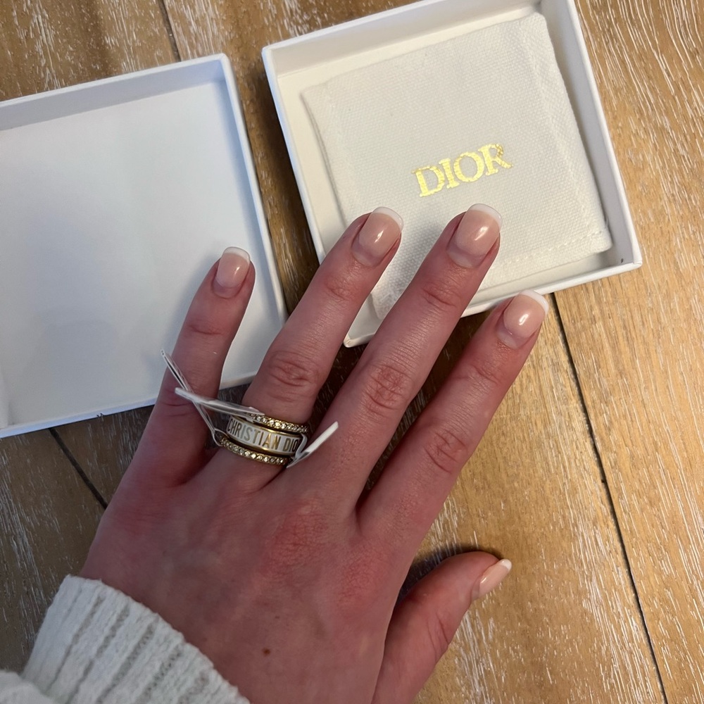 Dior Code Ring Set for sale! Tags are still on it, size M.